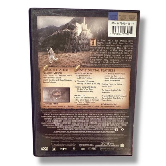 Lord of the Rings: The Return of the King DVD - Picture 4 of 4
